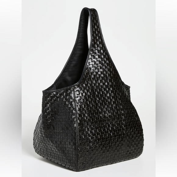 Clare V Handbags - Clare V. Black Woven Checker Bando Bag